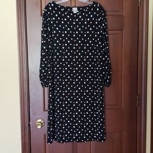 Chico black, tan, and white polka dot